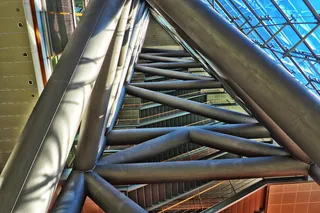 建筑，建筑，玻璃，现代，城市，办公室，结构，钢