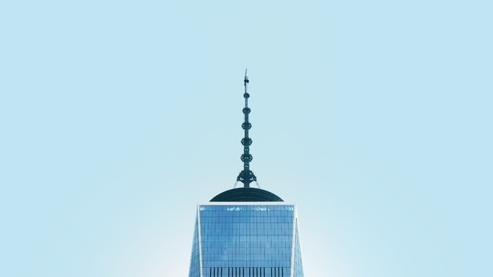 纽约，美国，蓝色，城市，一个世界贸易中心，建筑，最小，建筑结构