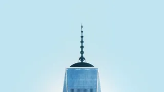 纽约，美国，蓝色，城市，一个世界贸易中心，建筑，最小，建筑结构