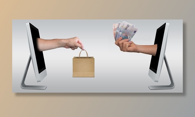 电子商务、在线、购物、欧元、货币、购买、购买、购物