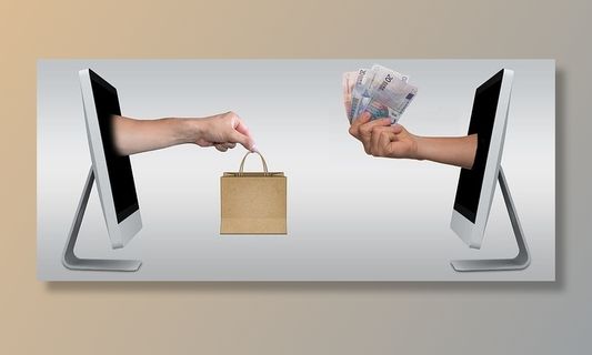 电子商务、在线、购物、欧元、货币、购买、购买、购物