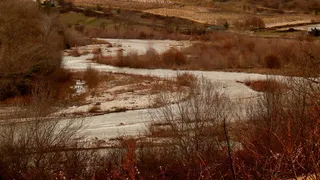 法国，沙胡恩，河流，风景，冬天，蜿蜒，没有人，宁静