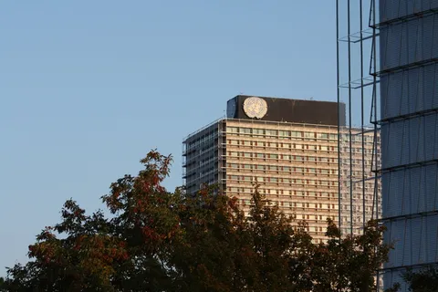 波恩，联合国，邮政，塔楼，天空，朗欧根，*区，地标