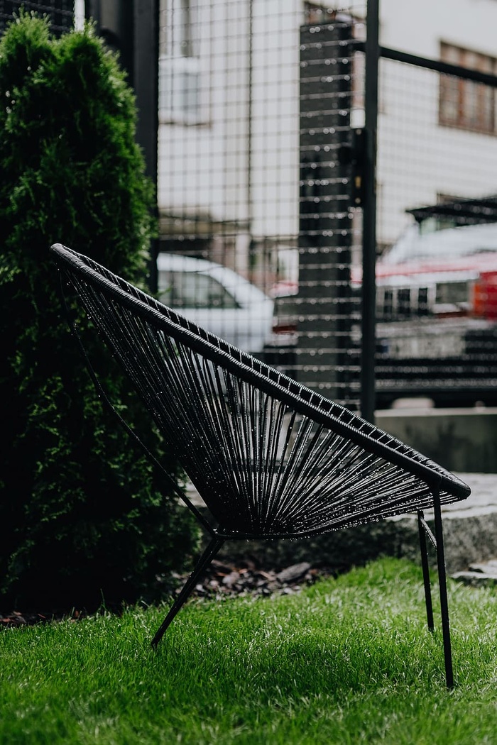 经典黑色阿卡普尔科椅子，50年代墨西哥设计