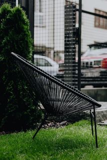 经典黑色阿卡普尔科椅子，50年代墨西哥设计