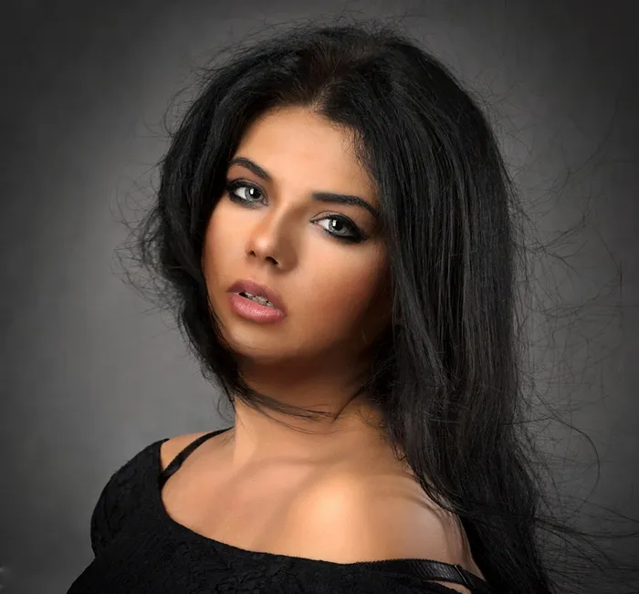 黑色，头发女人照片，女孩，肖像，女人，悲伤，女人的肖像，脸