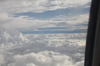 自然，户外，天空，云，积云，天气，蔚蓝的天空，飞机