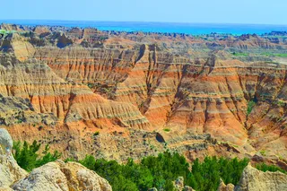 荒地，砂岩，景观，南达科他州，岩石，岩石-物体，岩层，固体