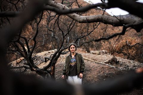 美国，阿祖萨，自然，山脉，人，森林，女孩，泥土