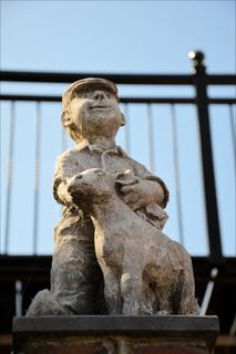 雕像、羊、人、传统、荷兰、动物、符号、装饰品