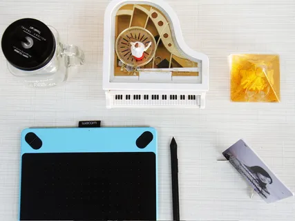 收藏，钢琴，杯子，瓶子，巴黎，wacom，钢笔，图片