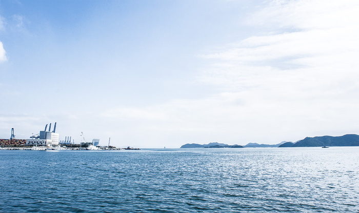 深圳、大海、港口、蓝天、白云、水、天、建筑