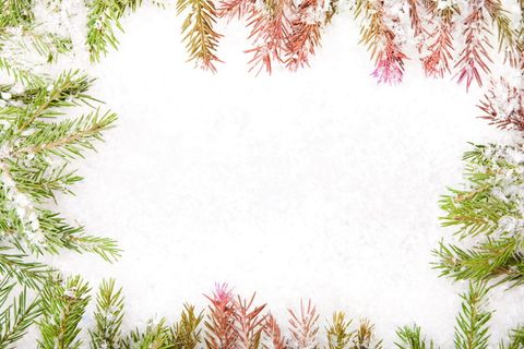 圣诞节，冷杉，框架，明亮，庆祝，圣诞树，特写，装饰