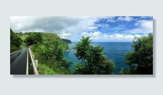 风景照片，黑色，混凝土，桥梁，开阔，大海，白天，夏威夷