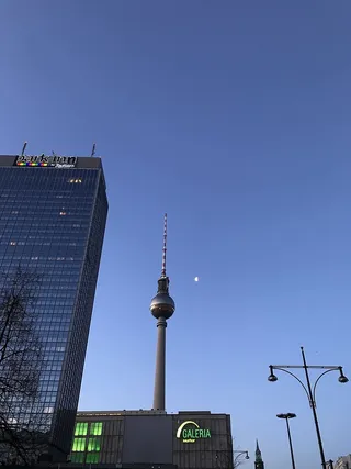 柏林早晨，电视塔，月亮城，建筑，建筑结构，建筑外部，天空，塔