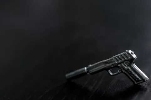 黑色、木材、货币、金属、宏、枪、黑色、木材、铬