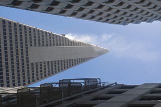 旧金山, 美国, 泛美金字塔, 工作, 金字塔, 摩天大楼, 洗窗, 金字塔建筑