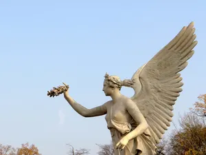 天使，月桂，雕像，威兰，雕塑，翅膀，艺术，雕像