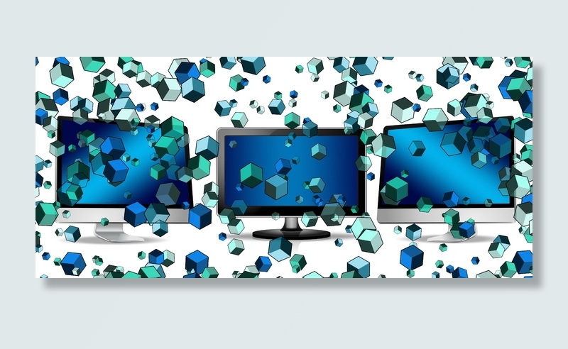 二、灰色、一、黑色、显示器、插图、数据、计算机