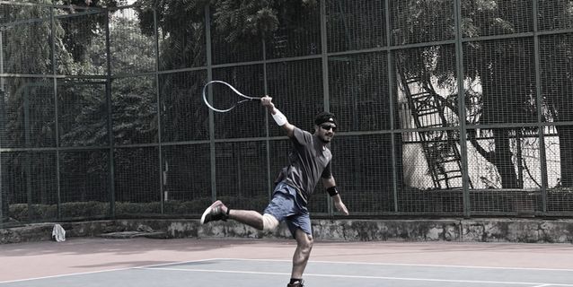 印度，新德里，全长，单人，运动，真人，休闲活动，运动员