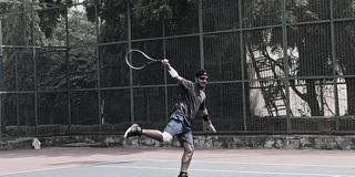 印度，新德里，全长，单人，运动，真人，休闲活动，运动员