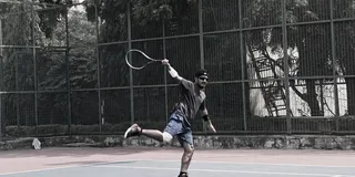 印度，新德里，全长，单人，运动，真人，休闲活动，运动员