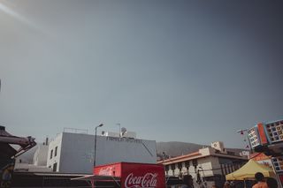 天台, 屋顶, 可乐, 可口可乐, 商业, 广告, 天空, 没有人