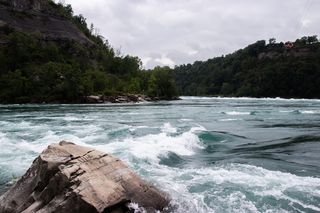 加拿大，尼亚加拉大瀑布，河流，岩石，尼亚加拉大瀑布，水，树木，自然