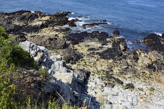 缅因州，岩石，海岸线，海岸，海洋，海岸，景观，水