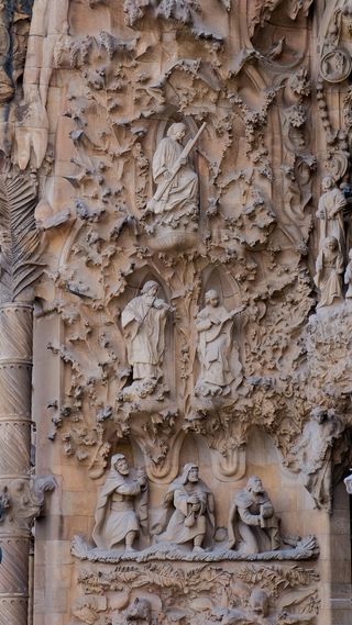 考古学、萨格拉达家族、巴塞罗那、埃斯帕尼亚、土壤、建筑、建筑、墙壁