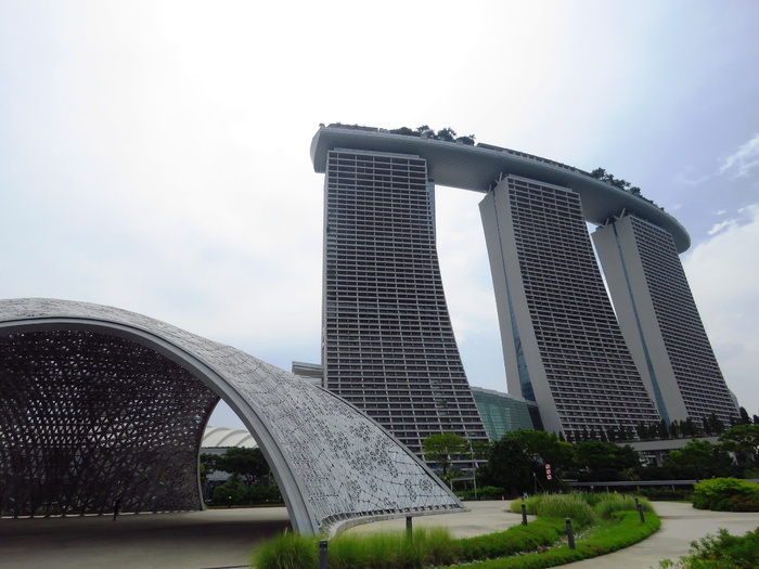 滨海湾，花园湾，新加坡，滨海，建造结构，建筑，建筑外观，天空