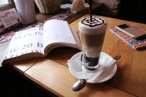 咖啡，咖啡馆，杯子，摩卡奇诺，度假，咖啡馆，咖啡杯，泡沫