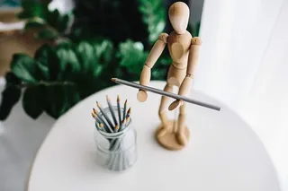 各种姿势的艺术家人体模型集合