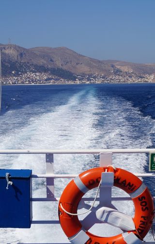 海, 救援, 救生圈, 圈子, 波, 蓝色, 渣滓, 水