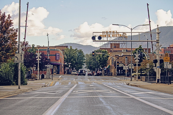 旗杆，美国，云，旅程，方向，箭头，街道，时髦