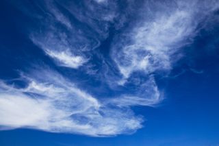 空气，大气，背景，美丽，蓝色，蓝天，明亮，气候