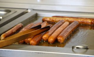 食品，热狗，德国，汉堡，hagenbeckstraße 168a，餐厅，烧烤，食品摄影