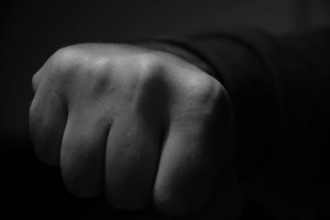 黑白，男人，人，艺术，成年人，身体，拳头，手