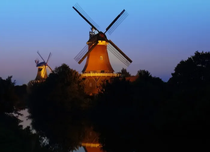 风车、greetsiel、东弗里西亚、krummhörn、可再生能源、替代能源、燃料和发电、风力发电