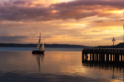 船, 运输, 车辆, 船只, 船舶, 帆船, 水, 码头