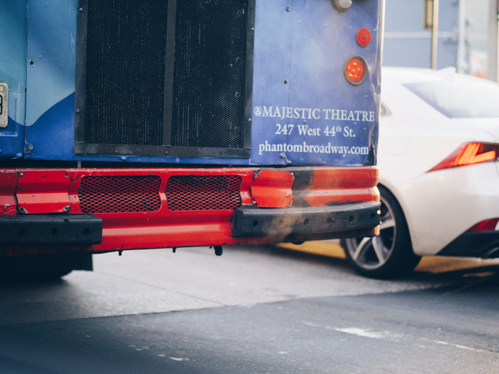 纽约，美国，交通，公共汽车，运动，雄伟，汽车，公共汽车