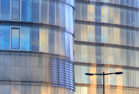 建筑、办公楼、城镇、城市、高层、城市、建筑、家居装饰