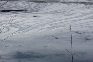 冰纹, 湖, 太阳闪光, 冷, 白, 雪, 冬天, 寒冷的温度