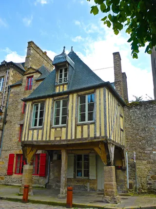 半木结构, 中世纪, 构建, 体系结构, 木材, 立面, 建筑, 建筑