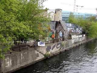 柏林，河流，耐用，水，建筑结构，建筑，植物，树木