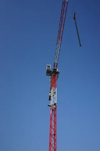 起重机，建筑，天空，baukran，现场，施工工程，格构吊臂起重机，吊臂