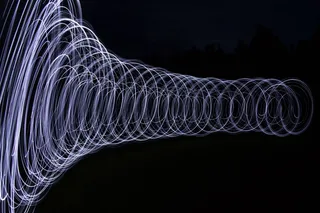 光隧道, 隧道, 光画, 夜, 在黑暗中, 白光, 方式, 光