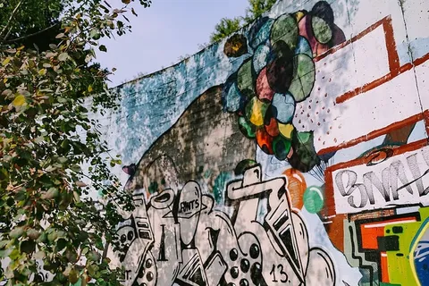 城市街道上的城市涂鸦