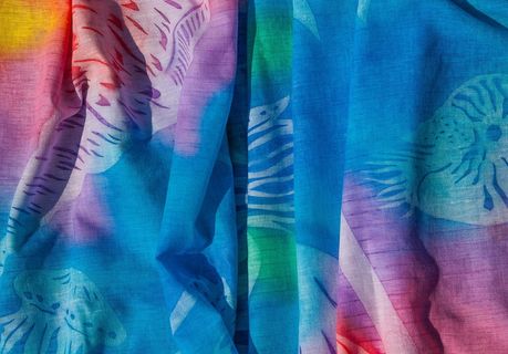 无标题，Pareo，面料，海滩，塔希提岛，全画幅，模糊运动，多色