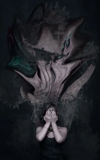 女士，穿着，黑色，无袖连衣裙照片，无袖，连衣裙，照片，女孩